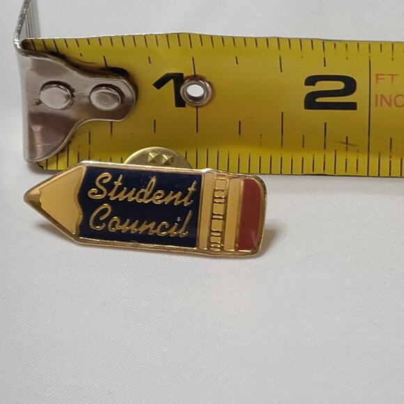 Vintage Anderson's It's Elementary Signed Student Council Pencil Lapel Pin - Picture 4 of 6